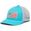 Columbia Unisex Adult PFG Logo Mesh Ball Cap(Ocean Teal/Inshore Slam Flag)