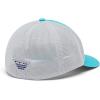 Columbia Unisex Adult PFG Logo Mesh Ball Cap(Ocean Teal/Inshore Slam Flag)