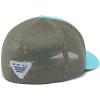 Columbia Unisex Adult PFG Logo Mesh Ball Cap(Opal Blue/Cypress/Bass Flag)