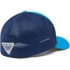 Columbia Unisex Adult PFG Logo Mesh Ball Cap(Red Hibiscus/White/Hook)