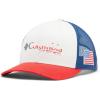 Columbia Unisex Adult PFG Logo Mesh Ball Cap(Red Spark  Us Flag)