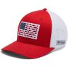 Columbia Unisex Adult PFG Logo Mesh Ball Cap(Red Spark/White/US Fish)