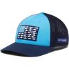 Columbia Unisex Adult PFG Logo Mesh Ball Cap(Riptide/Coll Navy/Offshore Slam Flag)