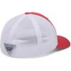 Columbia Unisex Adult PFG Logo Mesh Ball Cap(Sunset Red/Collegiate Navy)