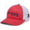 Columbia Unisex Adult PFG Logo Mesh Ball Cap(Sunset Red/Collegiate Navy)