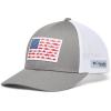 Columbia Unisex Adult PFG Logo Mesh Ball Cap(Titanium/White)