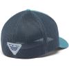 Columbia Unisex Adult PFG Logo Mesh Ball Cap(Tranquil Teal/City Grey/Trout Flag)