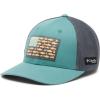 Columbia Unisex Adult PFG Logo Mesh Ball Cap(Tranquil Teal/City Grey/Trout Flag)