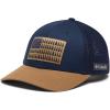 Columbia Unisex PFG Fischflagge Mesh Ballkappe – Hoch Cap(Collegiate Navy/Delta)