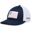 Columbia Unisex PFG Fischflagge Mesh Ballkappe – Hoch Cap(Collegiate Navy/Pnw Flag)