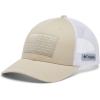 Columbia Unisex PFG Fischflagge Mesh Ballkappe – Hoch Cap(Fossil/White/Fish Flag)