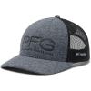 Columbia Unisex PFG Fischflagge Mesh Ballkappe – Hoch Cap(Grill Heather/Black)