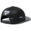 Columbia Unisex PFG Fischflagge Mesh Ballkappe – Hoch Cap(Grill Heather/Black)