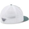 Columbia Unisex PFG Fischflagge Mesh Ballkappe – Hoch Cap(Pond/White/Us Fish Flag)