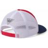 Columbia Unisex PFG Fischflagge Mesh Ballkappe – Hoch Cap(Red Spark  White  Carbon)