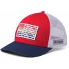 Columbia Unisex PFG Fischflagge Mesh Ballkappe – Hoch Cap(Red Spark  White  Carbon)