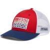 Columbia Unisex PFG Fischflagge Mesh Ballkappe – Hoch Cap(Red Spark  White  Carbon)