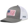 Columbia Unisex PFG Fischflagge Mesh Ballkappe – Hoch Cap(Titanium/White)