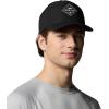 Columbia Unisex-Adult PFG Island Angler Stretch Fit Ball Cap(Black/Pfg Diamond Bit Trout)