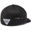 Columbia Unisex-Adult PFG Leather Fish Flag Mesh Ball CapCap(Black/Black)