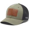 Columbia Unisex-Adult PFG Leather Fish Flag Mesh Ball CapCap(Cypress/Shark)