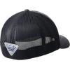 Columbia Unisex-Adult PFG Leather Fish Flag Mesh Ball CapCap(Grill Heather/Shark)