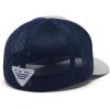 Columbia Unisex-Adult PFG Patch Mesh Ball Cap(Cool Grey Heather/Coll Navy/Sailfish)