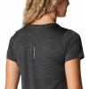 Columbia Womens Alpine Chill Zero Short Sleeve TeeT-Shirt(Black Heather)