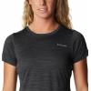 Columbia Womens Alpine Chill Zero Short Sleeve TeeT-Shirt(Black Heather)