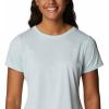 Columbia Womens Alpine Chill Zero Short Sleeve TeeT-Shirt(Icy Morn Heather)