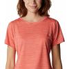 Columbia Womens Alpine Chill Zero Short Sleeve TeeT-Shirt(Red Hibiscus Heather)
