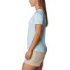 Columbia Womens Alpine Chill Zero Short Sleeve TeeT-Shirt(Spring Blue Heather)