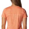Columbia Womens Alpine Chill Zero Short Sleeve TeeT-Shirt(Sunset Orange Heather)