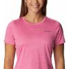 Columbia Womens Alpine Chill Zero Short Sleeve TeeT-Shirt(Wild Geranium Heather)