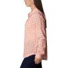 Columbia Womens Camp Henry™ Iii Ls Shirt(Coral Reef Gingham)