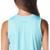 Columbia Womens Fork Stream Graphic Tank(Aquamarine/Simply Scripted Three)