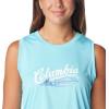 Columbia Womens Fork Stream Graphic Tank(Aquamarine/Simply Scripted Three)