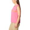 Columbia Womens Fork Stream Graphic Tank(Wild Geranium/Inverted Band Graphic)
