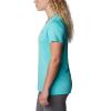 Columbia Womens Hike Graphic Short Sleeve Tee(Bright Aqua/Heather)