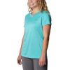 Columbia Womens Hike Graphic Short Sleeve Tee(Bright Aqua/Heather)