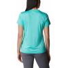 Columbia Womens Hike Graphic Short Sleeve Tee(Electric Turquoise Heather)