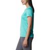 Columbia Womens Hike Graphic Short Sleeve Tee(Electric Turquoise Heather)
