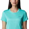 Columbia Womens Hike Graphic Short Sleeve Tee(Electric Turquoise Heather)