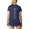 Columbia Womens Hike Graphic Short Sleeve Tee(Nocturnal/Vertical Outline Csc Graphic)