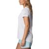 Columbia Womens Hike Graphic Short Sleeve Tee(White/Vertical Outline Csc Graphic)