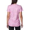 Columbia Womens Leslie Falls Short Sleeve(Cosmos Tigerlines Tonal)