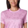 Columbia Womens Leslie Falls Short Sleeve(Cosmos Tigerlines Tonal)