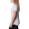 Columbia Womens Leslie Falls Short Sleeve(Purple Tint)