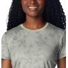 Columbia Womens Leslie Falls Short Sleeve(Safari Tigerlines Tonal)