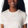 Columbia Womens Leslie Falls Short Sleeve(Sea Salt Tigerlines Multi)